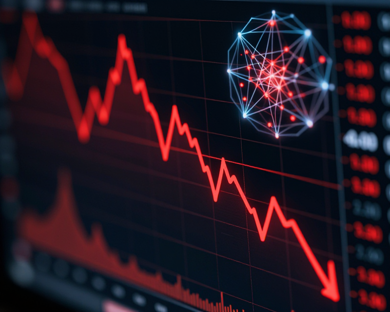 Tech Market Decline Visual