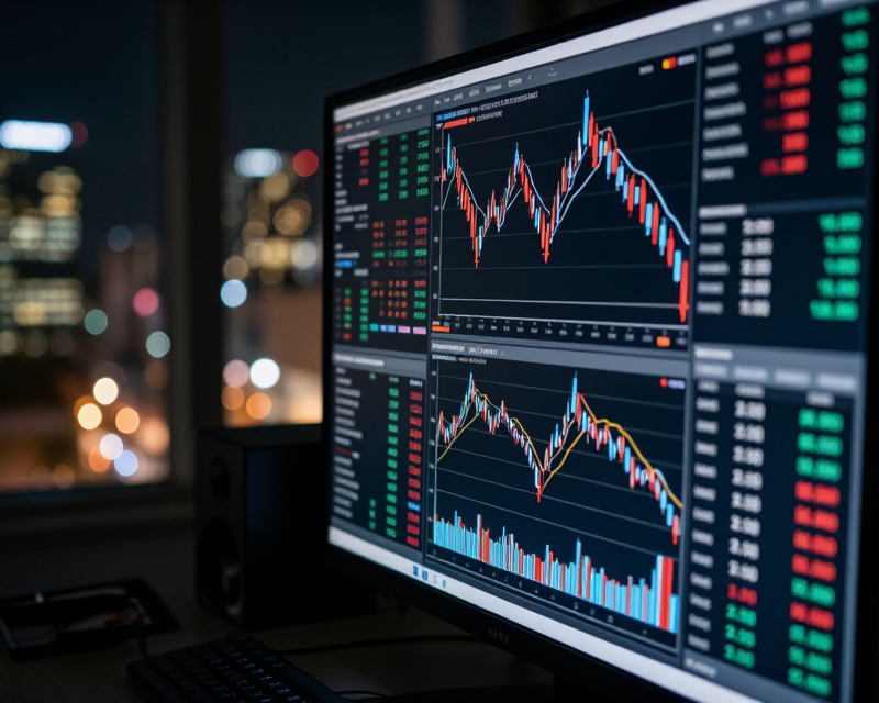 Financial Market Analysis Scene