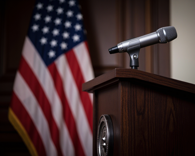 Presidential Podium Focus