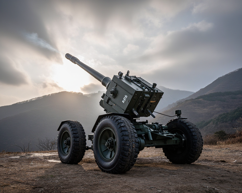 South Korean Artillery Drill Scene