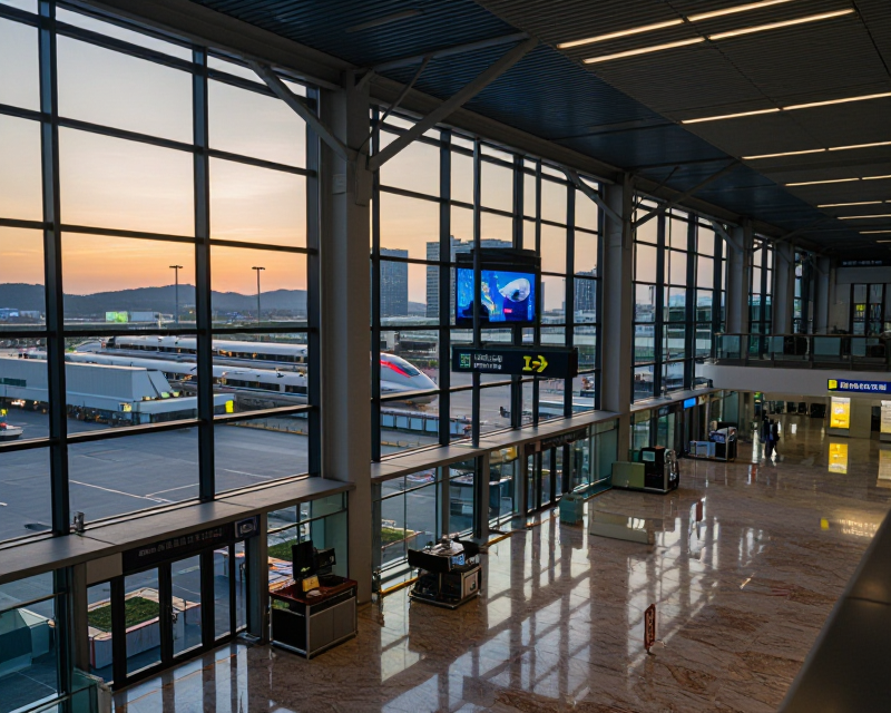 Modern Korean Airport Atmosphere