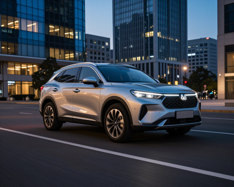 Modern SUV in Urban Setting