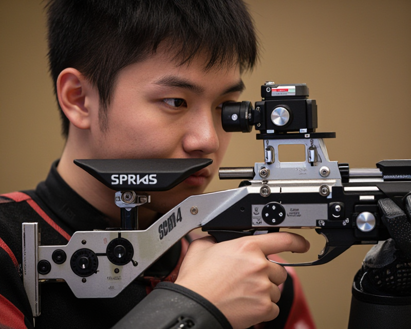 Professional Air Rifle Shooting Focus