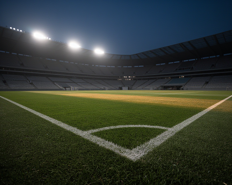 Symbolic Football Stadium at Dusk