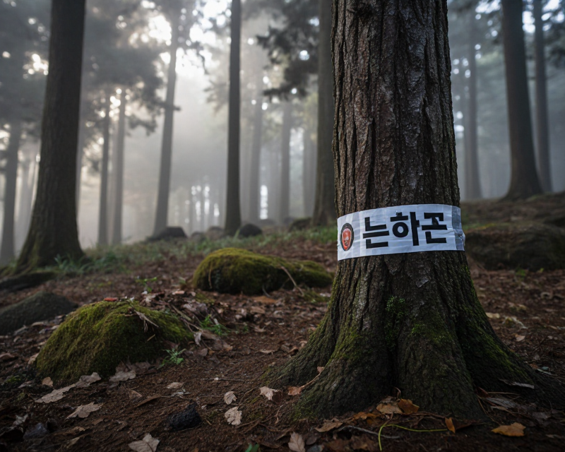 Jeju Forest Investigation Scene